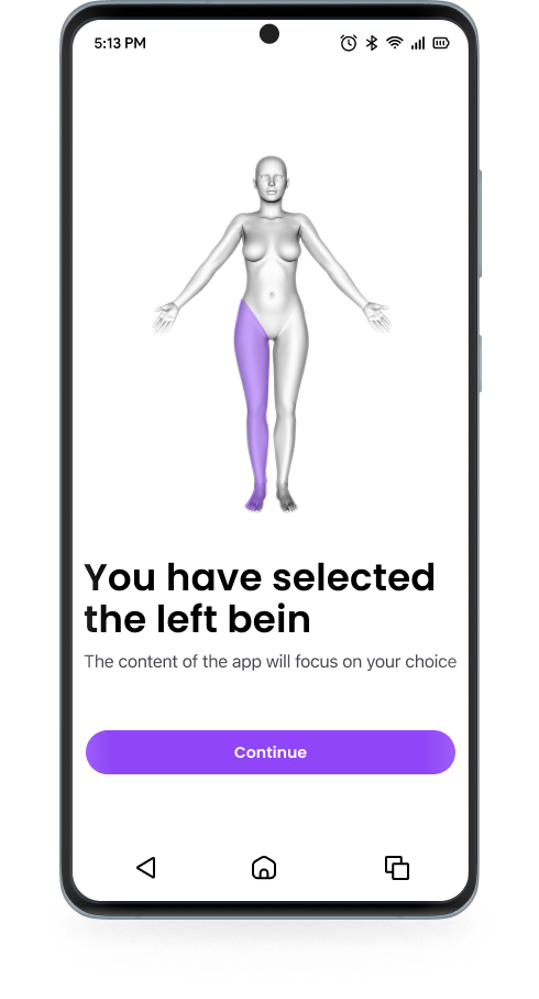 Select body part