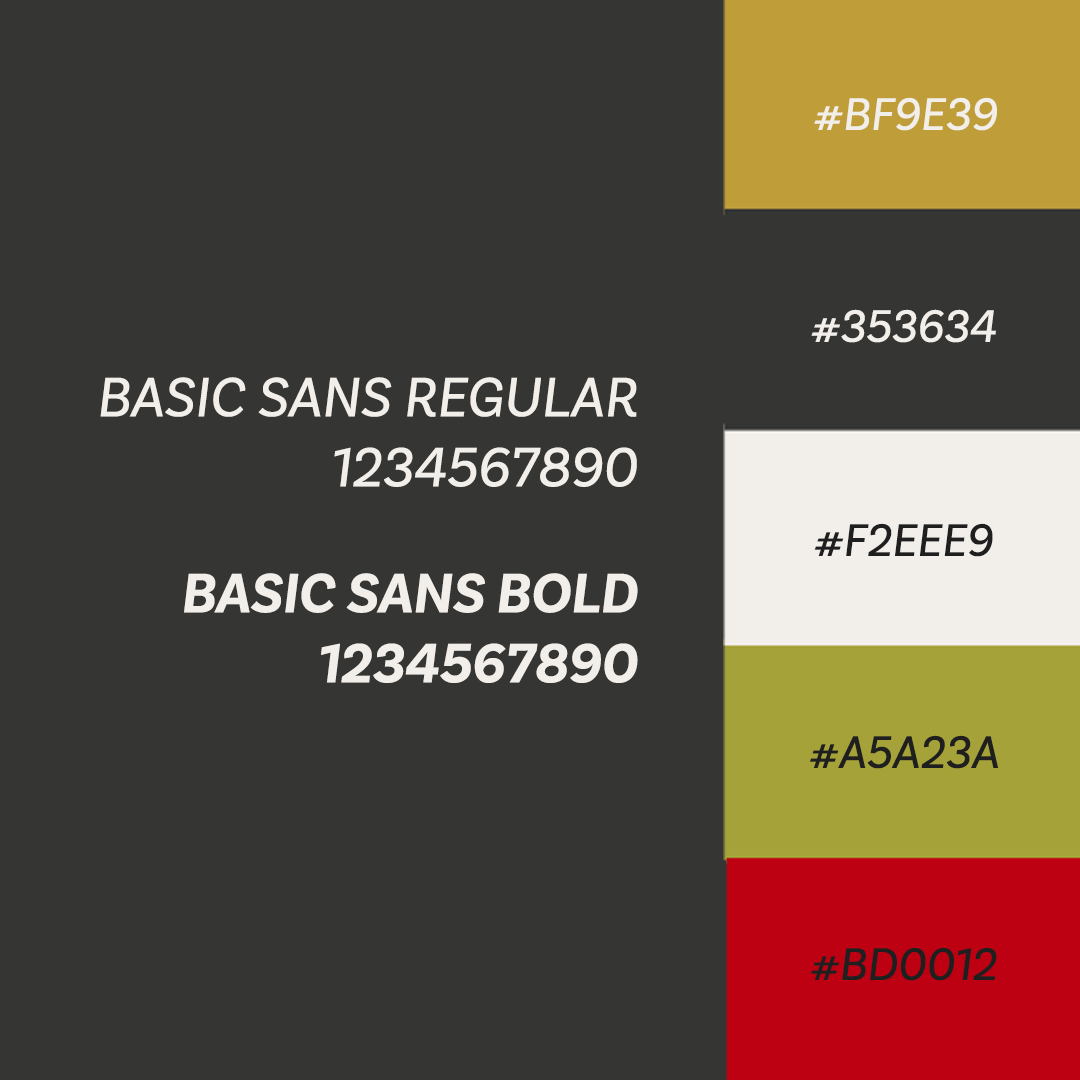 Color Palette and Typographie