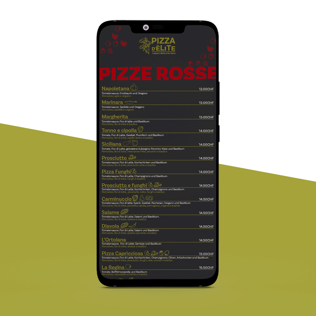 Digital Menu