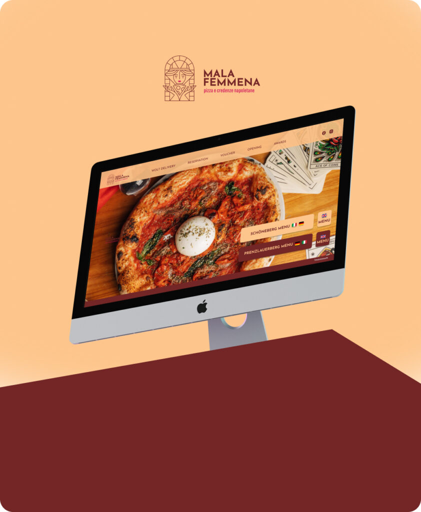 Website Design for Malafemmena Restaurant